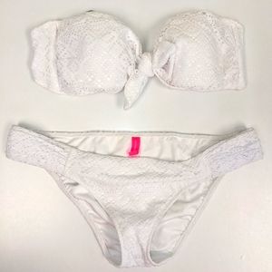 ⭐BOGO FREE⭐ Victoria's Secret White Eyelet Bikini